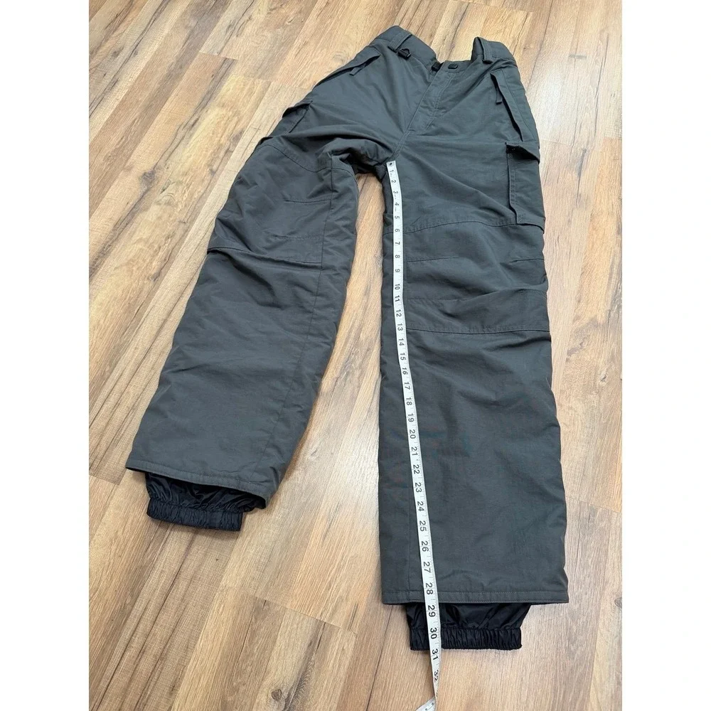Turbine Youth XL Gray Insulated Snow Ski Cargo Pants Winter Waterproof‎